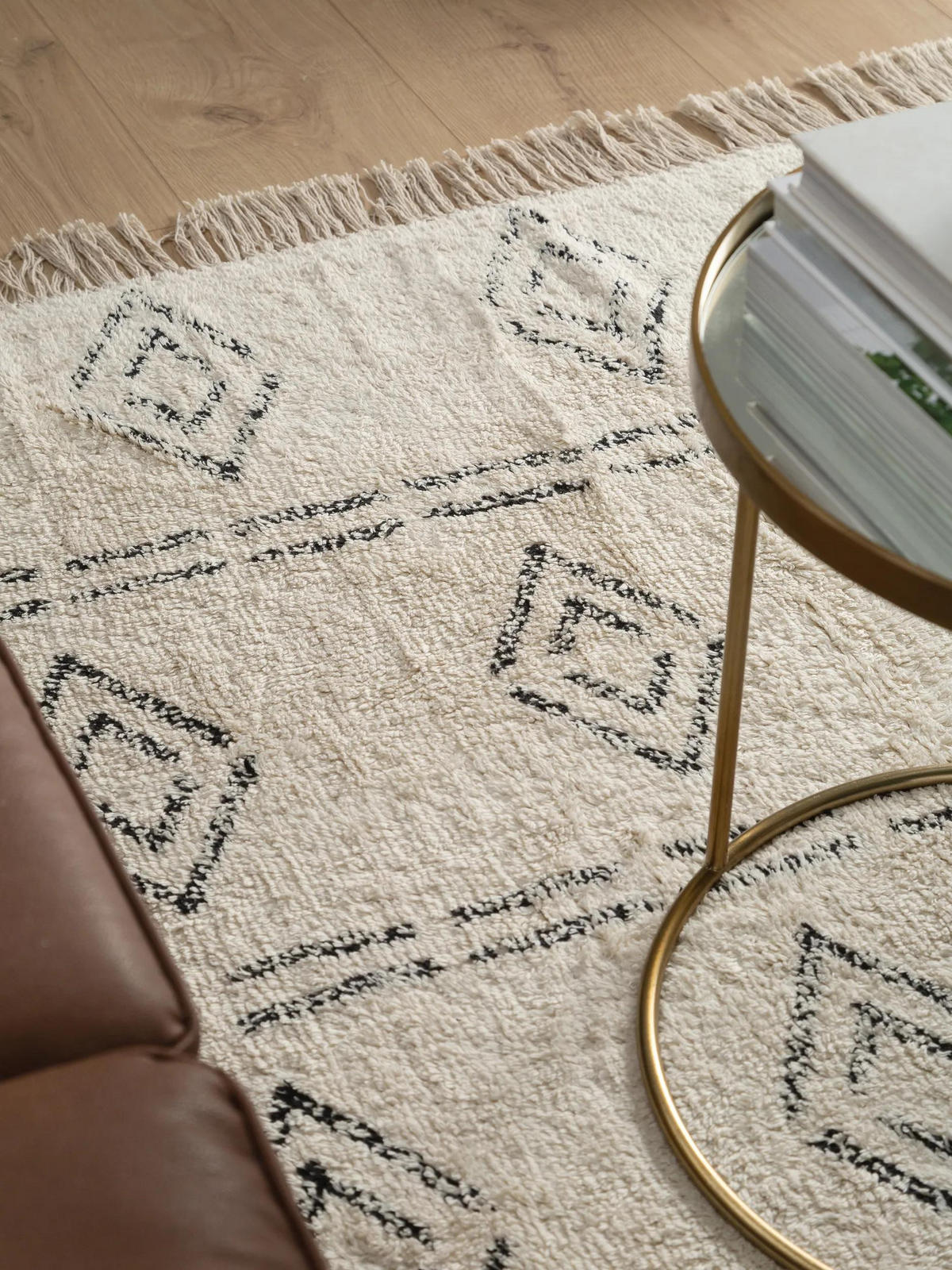 BAUMWOLLTEPPICH waschbar Naomi Cream 120x170 cm - Creme, Textil (120/170cm) - benuta Nest