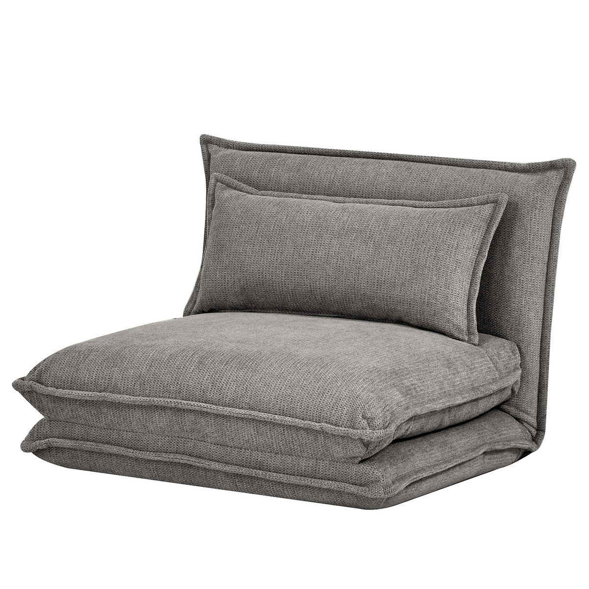 SCHLAFSESSEL - Grau, Textil/Metall (86/59/67cm) - home24