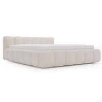 POLSTERBETT Cloud Low 180x200 Bouclé-Stoff Beige - Beige, Textil (180/200cm) - Graingold