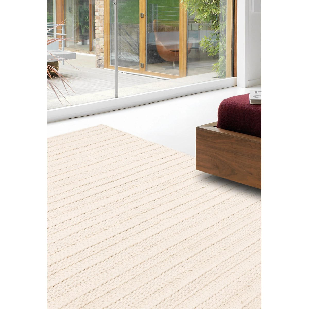 TEPPICH Natural für den Innen- und Außenbereich BLACKSON Weiß 200 x 290 cm - Weiß, Textil (200/290cm) - Novatrend