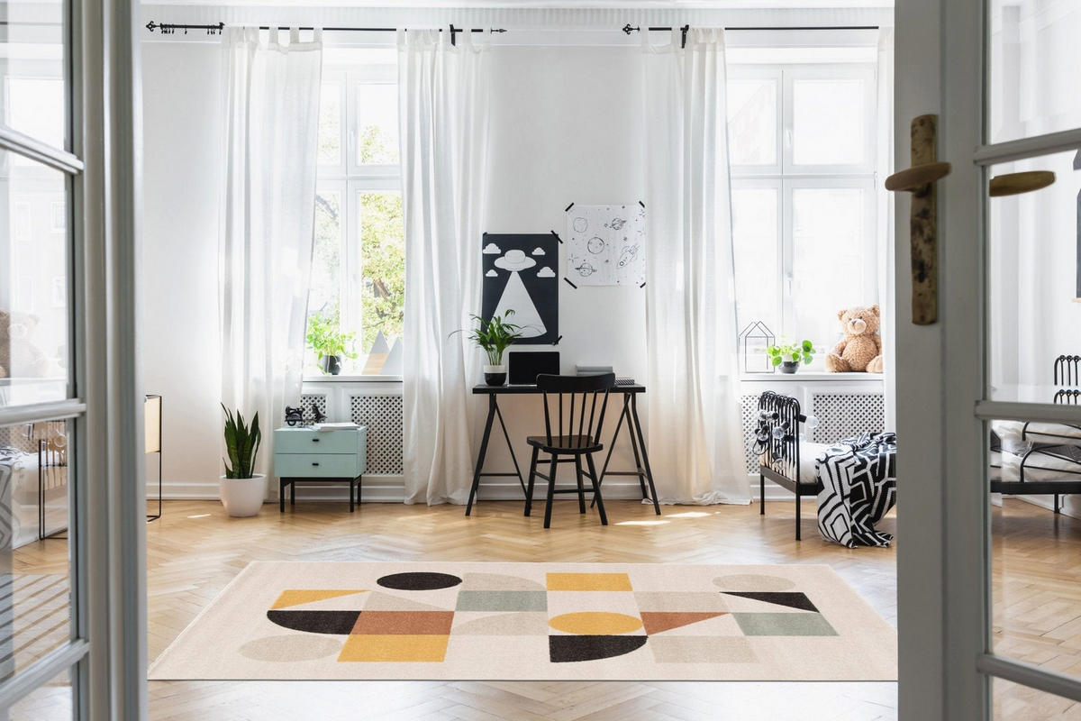 TEPPICH flexibel weich pflegeleicht mehrfarbig - Multicolor, Textil (120/170cm) - AFK Living