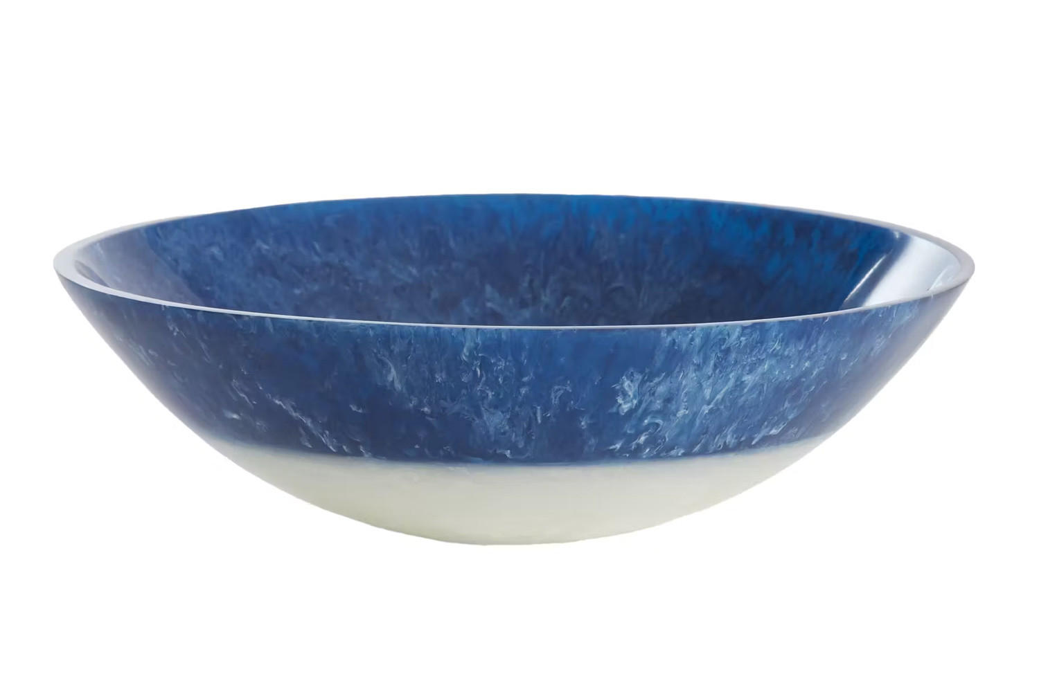 DEKOSCHALE BINANGA Ø26x7,5 cm, Kunststoff, Blau - Blau, Kunststoff (26/7.5cm) - Light & Living