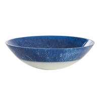 DEKOSCHALE BINANGA Ø26x7,5 cm, Kunststoff, Blau - Blau, Kunststoff (26/7.5cm) - Light & Living