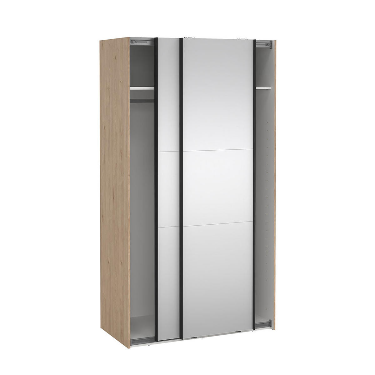 SCHIEBETÜRENSCHRANK, Como, Eiche, Holzwerkstoff, 119 x 67 x 221 cm - Eichefarben, Holzwerkstoff (119/221/67cm) - ebuy24