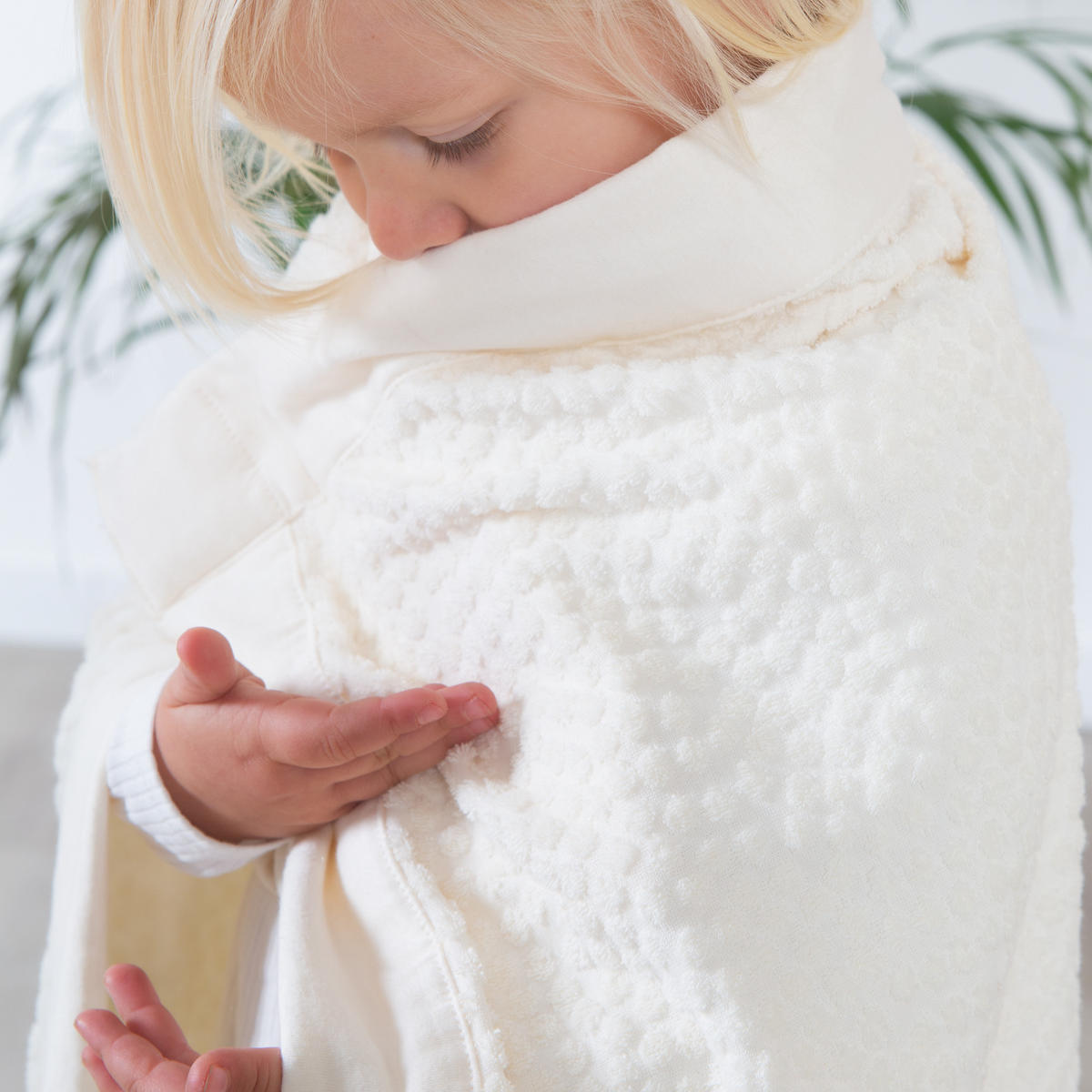 BABYDECKE 80 x 80 cm Seashells oyster - Weiß, Textil (80/80cm) - Roba
