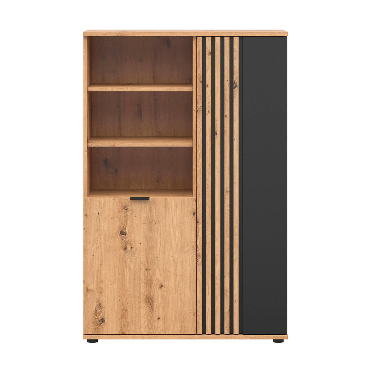 SKRIŇA 2 dvere Ezra Drevo - hnedá, kompozitné drevo (90/137/40cm) - Petits-meubles