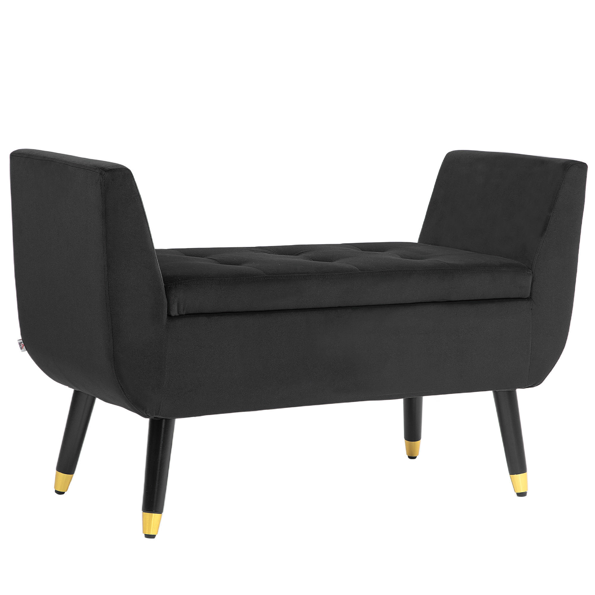 SITZBANK Polsterbank - Dunkelgrau, Kunststoff (42/65/107cm) - HOMCOM