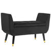 SITZBANK Polsterbank - Dunkelgrau, Kunststoff (42/65/107cm) - HOMCOM