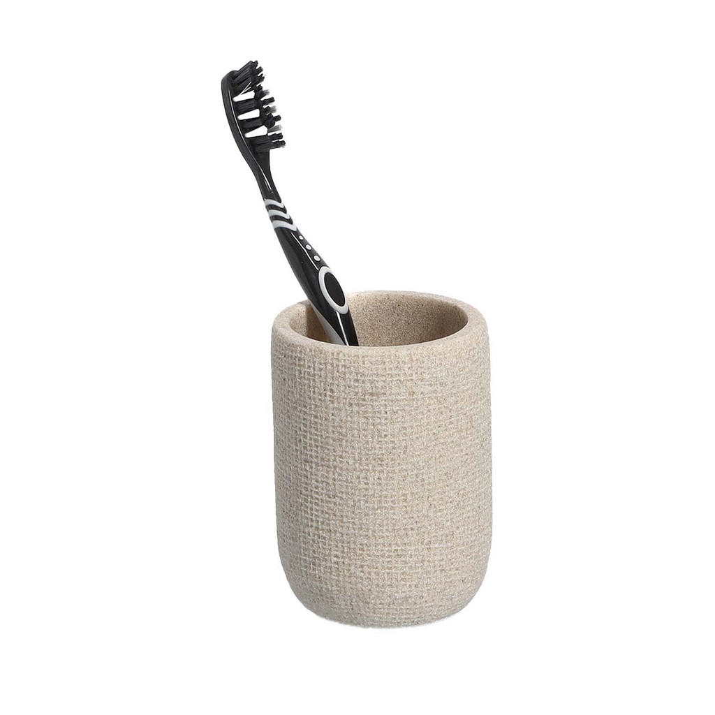 Thumbnail - Zeller Present Badaccessoires, Beige, Stein, 8x19.8x8 cm, Badaccessoires