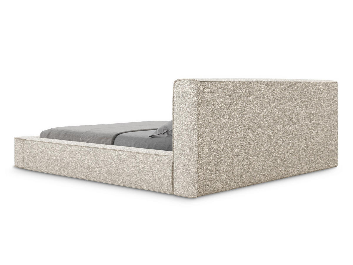 POLSTERBETT mit Bettkasten und Lattenrost 220x240 Beige - Beige/Creme, Kunststoff/Textil (180/200cm) - Makamii