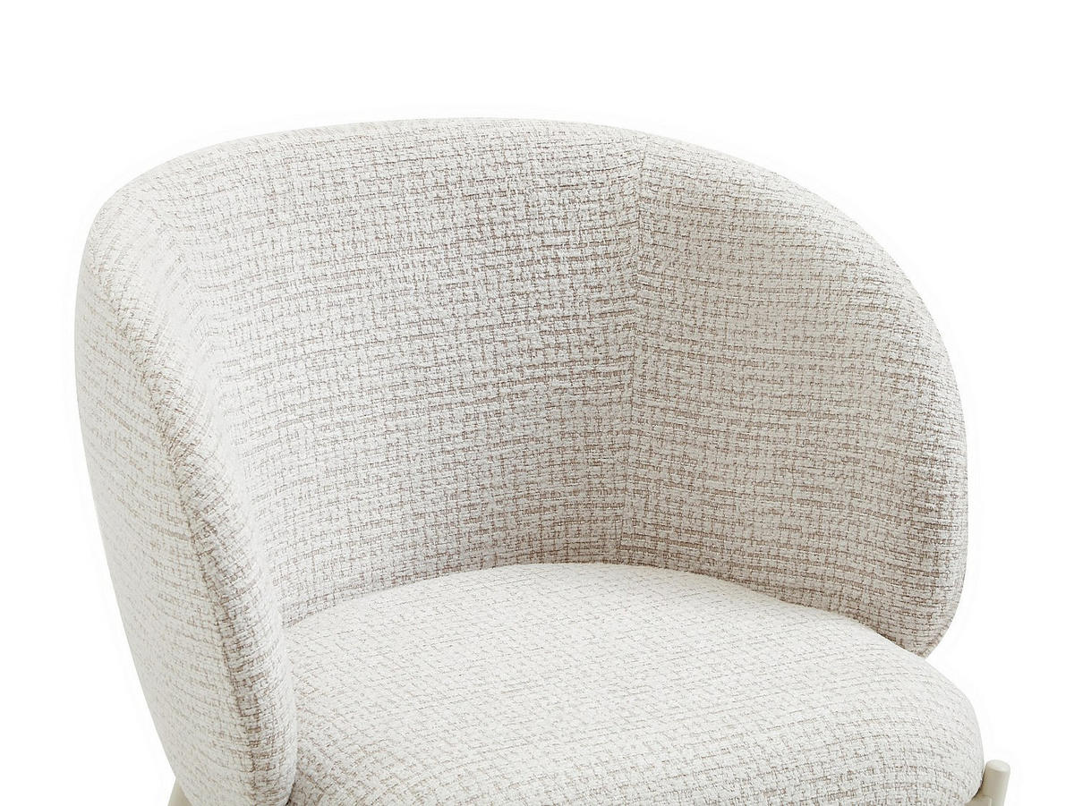 STUHL - 59 cm x 56.5 cm - stoff - cremefarben Sijola - Creme, Textil (59/78.5/56.5cm) - Vente-Unique