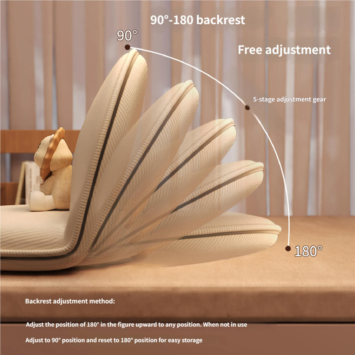 EINZELSOFA 47/44/50 cm - Beige, Textil (44/50/47cm) - Authentics