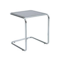 COUCHTISCH, Schwarz - Schwarz, Glas/Metall (50/50/55cm) - Oviala