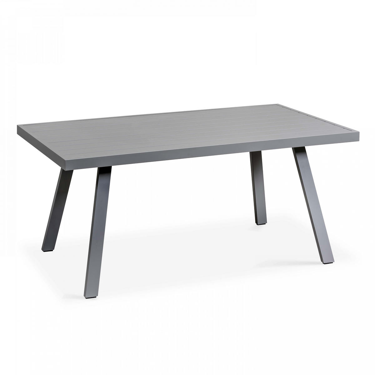 GARTENSET 8-Sitzer, Grau - Grau, Metall - Oviala