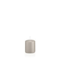 STUMPENKERZEN Zinn Grau Ø 38 x 60 mm, 24 Stück - Hellgrau, Paraffin (4/6cm) - Wiedemann Kerzen