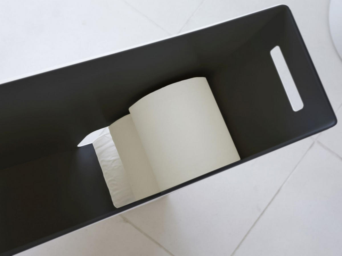 TOILETTENPAPIER-AUFBEWAHRUNG Tower schwarz Metall 12/23/48 cm - Schwarz, Metall (12/48/23cm) - Yamazaki