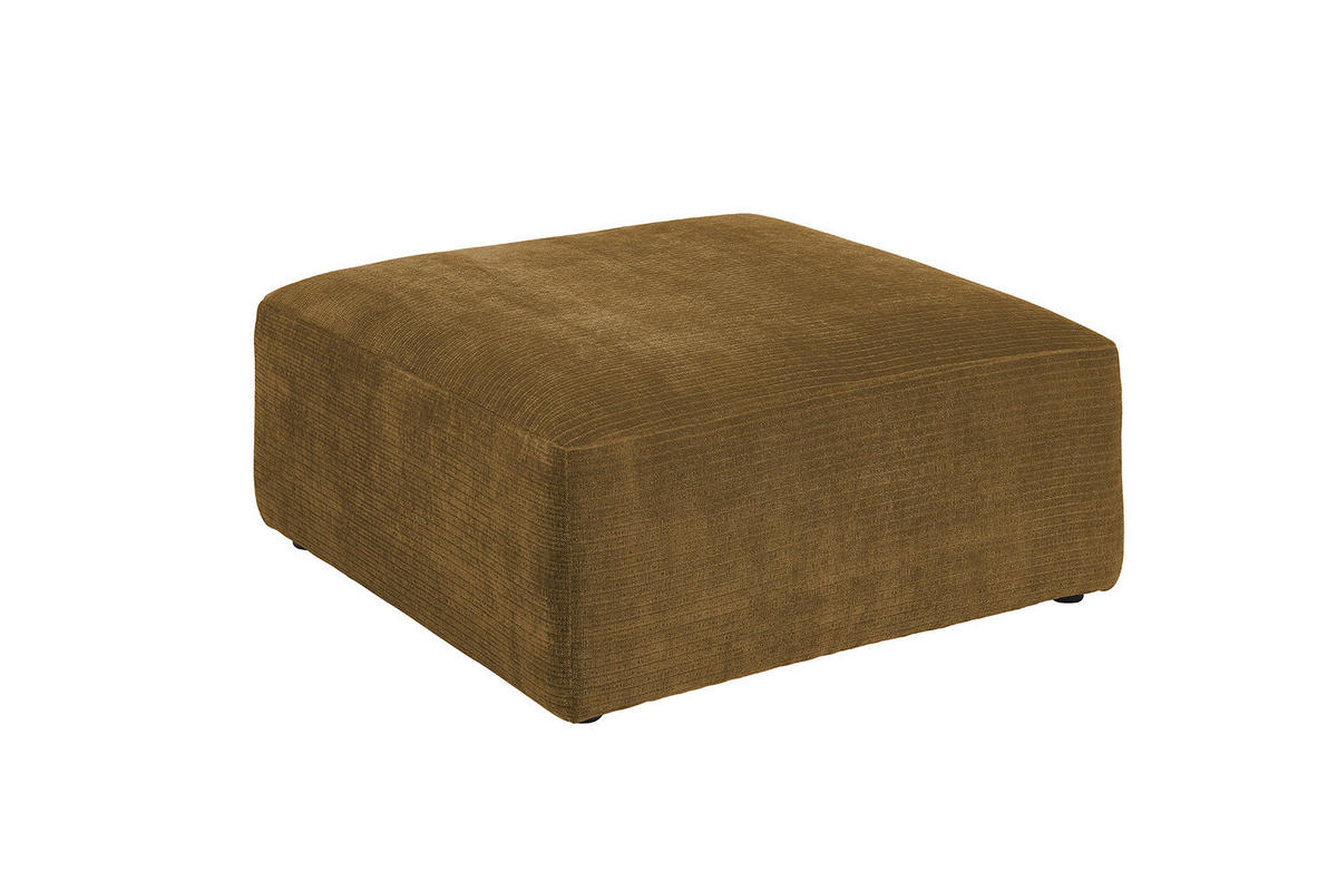 SOFA SITZELEMENT SEPHI Braun Cord - Dunkelbraun/Schwarz, Kunststoff/Textil (82/39/82cm) - KAWOLA