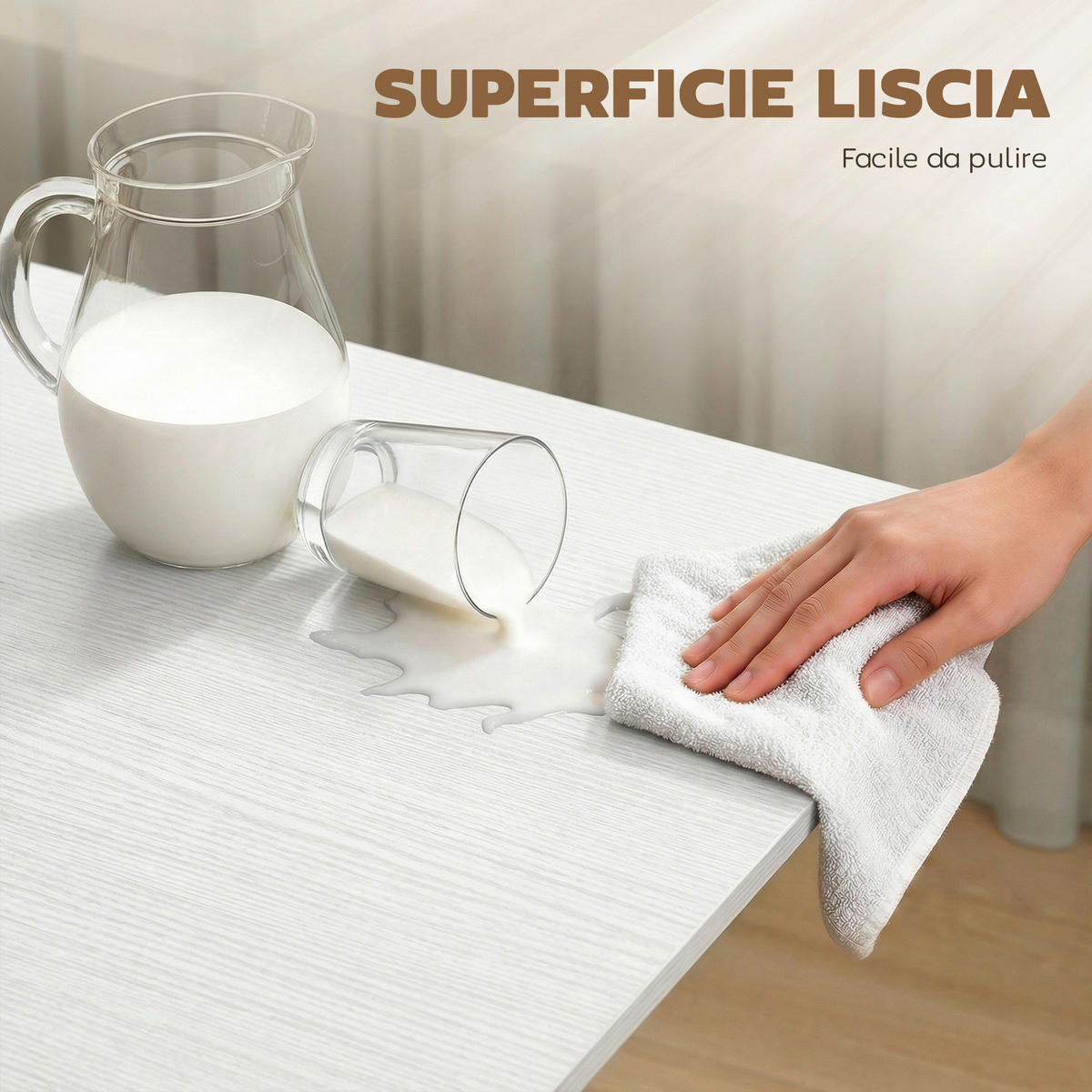 ESSTISCH Weiß 1 Stück - Weiß, Naturmaterialien (120/80/73cm) - GiPP