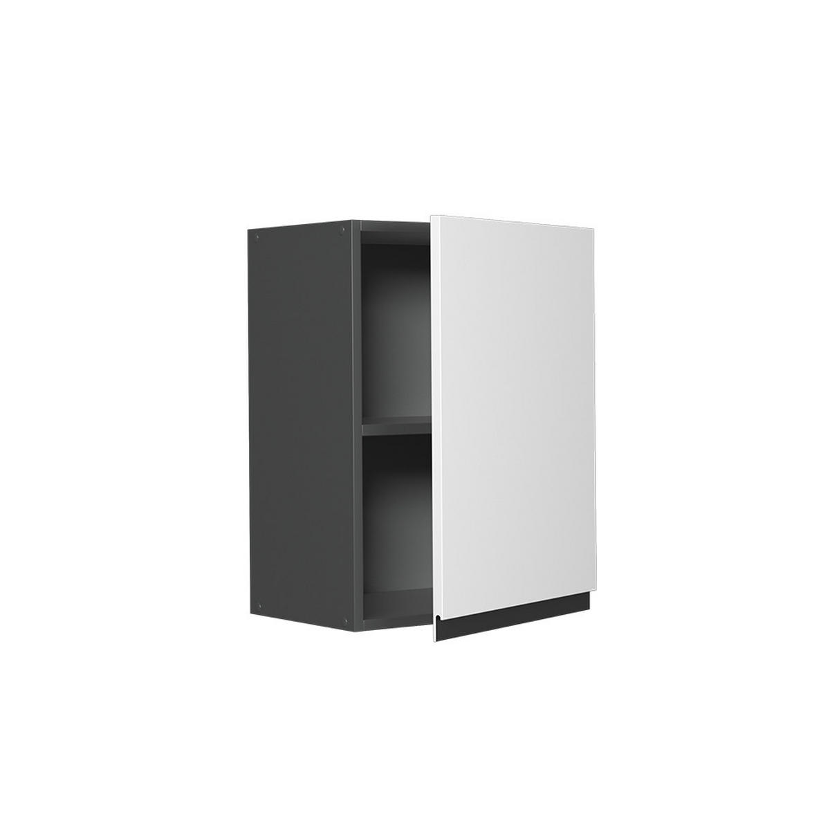 HÄNGESCHRANK R-Line Weiß 45 cm J-Shape - Anthrazit/Weiß, Holzwerkstoff (45/60/31cm) - Vicco