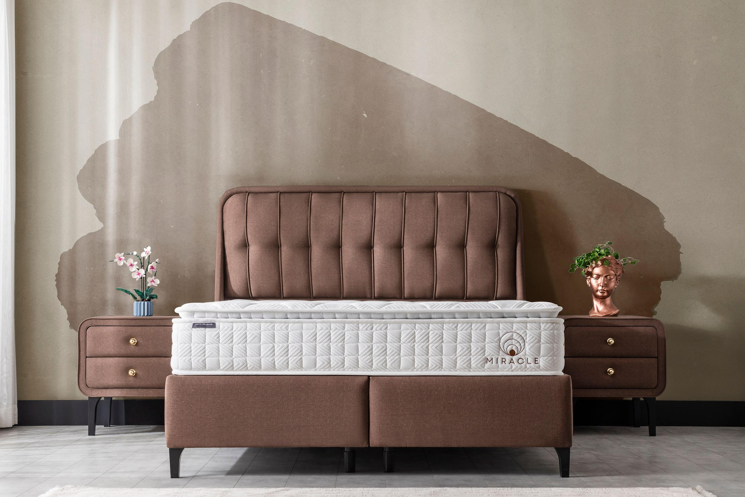 POLSTERBETT-SET Ocean 160x200 Anthrazit - Bett inkl. Matratze - Anthrazit, Metall (160/200cm) - Villa Möbel