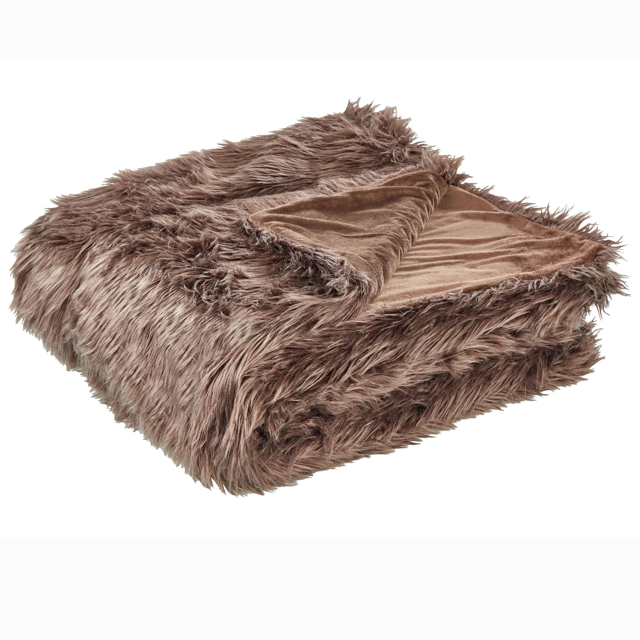 TAGESDECKE Braun 200 x 220 cm Delice - Braun, Keramik (200/220cm) - Beliani