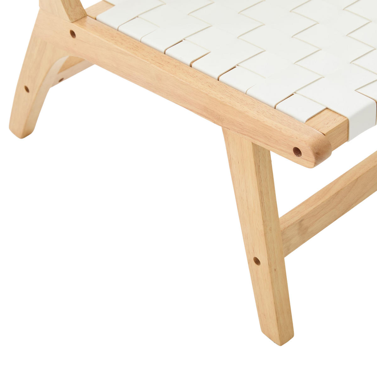 STUHL Schachbrettmuster mit Holzgestell, DE-42285, Weiß - Weiß, Holzwerkstoff (66/72/71cm) - ComfortXL