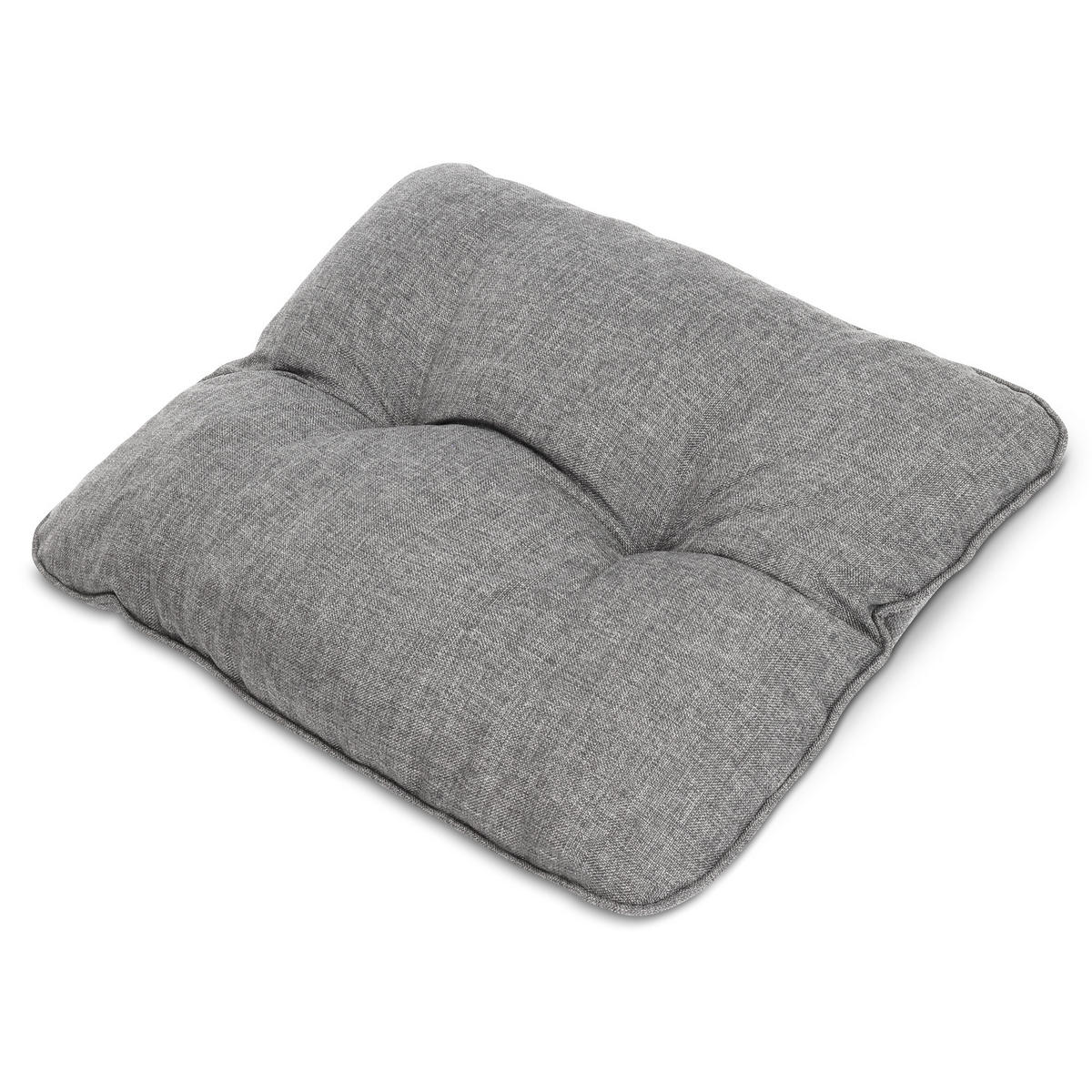 LOUNGEKISSEN Beauflair Outdoor Rücken 50/40/12cm Hellgrau - Hellgrau, Textil (40/12/50cm) - Beautissu 