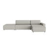ECKSOFA Lummo La mit Schlaffunktion, Grau - Grau, Textil (363/185cm) - Fedve