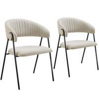 ARMLEHNSTUHL 2er Set Bedano 60 x 58 x 85 cm greige - Greige, Kunststoff (60/85/58cm) - tectake