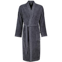 BADEMANTEL HERREN KIMONO STREIFEN 4854 ANTHRAZIT - 97 - Grau, Textil (Lnull) - Cawö
