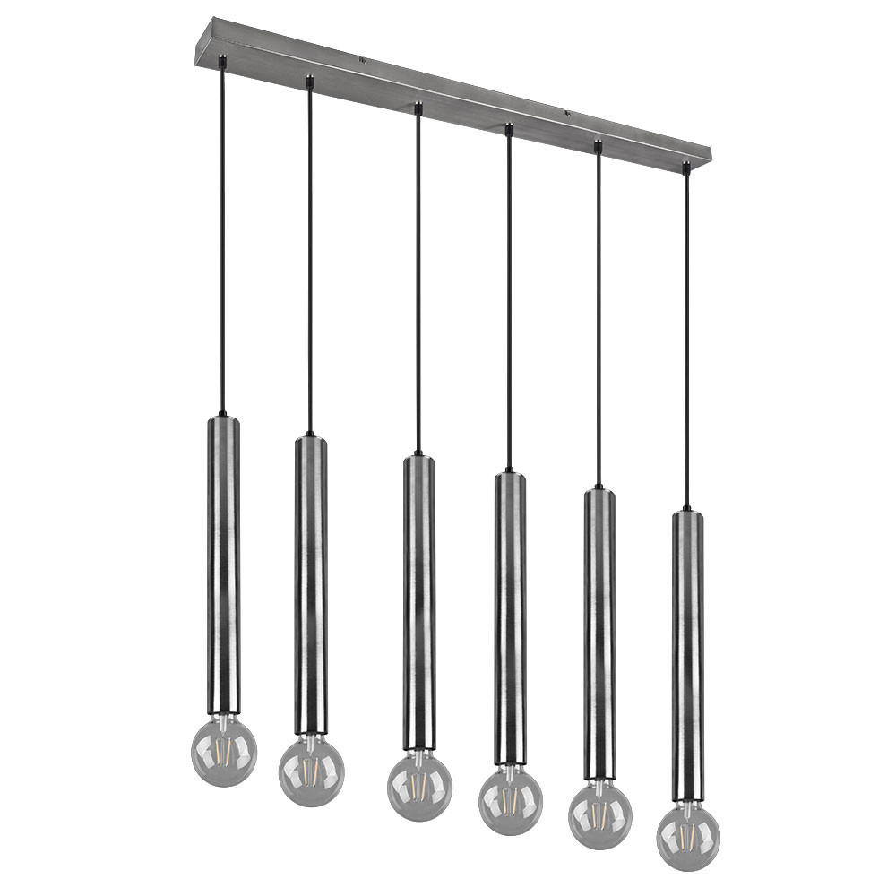 HÄNGELEUCHTE nickel matt Silber - Silberfarben, Metall (110/9/150cm)