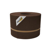 SICHTSCHUTZSTREIFEN Rille Gelocht 20 Prozent PP Streifen Braun 50m - Braun, Kunststoff (5000/19cm) - ZAUN|ZU