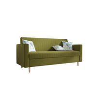 SOFA MELISA mit Schlaffunktion RIVIERA 36 mit Stauraum - Hellgrün, Textil (87/95/216cm) - Bedante