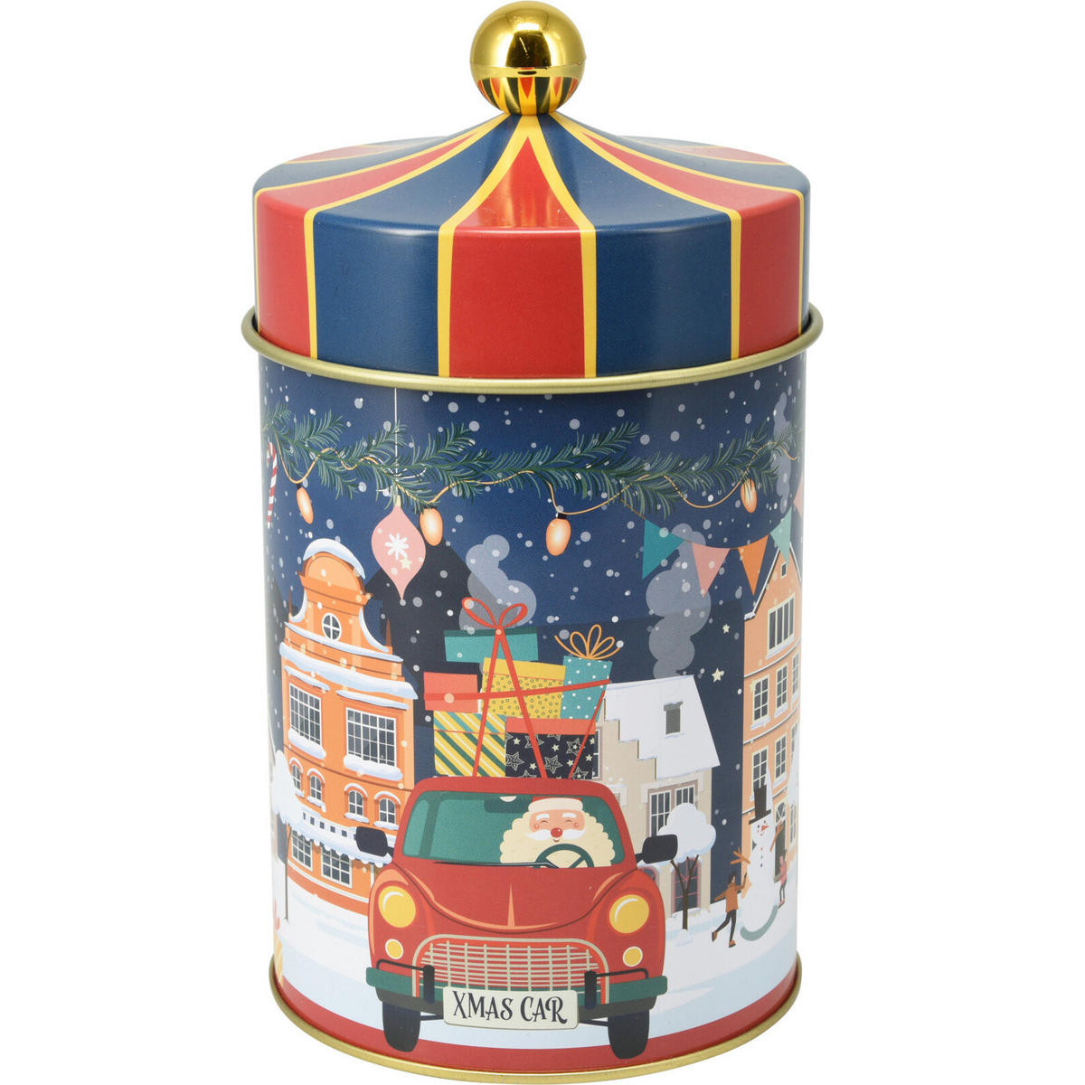 KEKSDOSE Fiaba Zirkuszelt 1 L - Dunkelblau, Metall (10/18/10cm) - Home Styling Collection