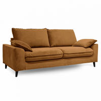 3-SITZER-SCHLAFSOFA, Stoff, Braun - Braun, Textil (97/88/205cm) - Oviala