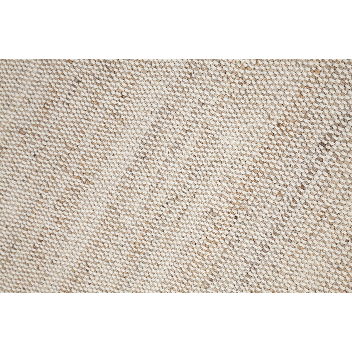 TEPPICH Rechteckig Geflochten Jute Baumwolle Beige 160x230 CAMAO - Beige, Textil (160/230cm) - Miliboo