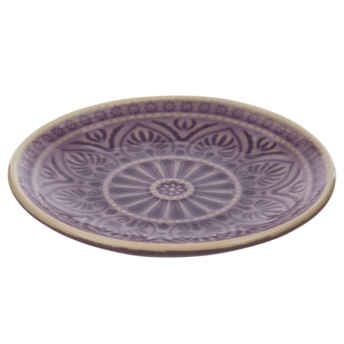 TELLER (6er Set) Sumatra - Violett, Keramik (14/14/1cm) - BUTLERS