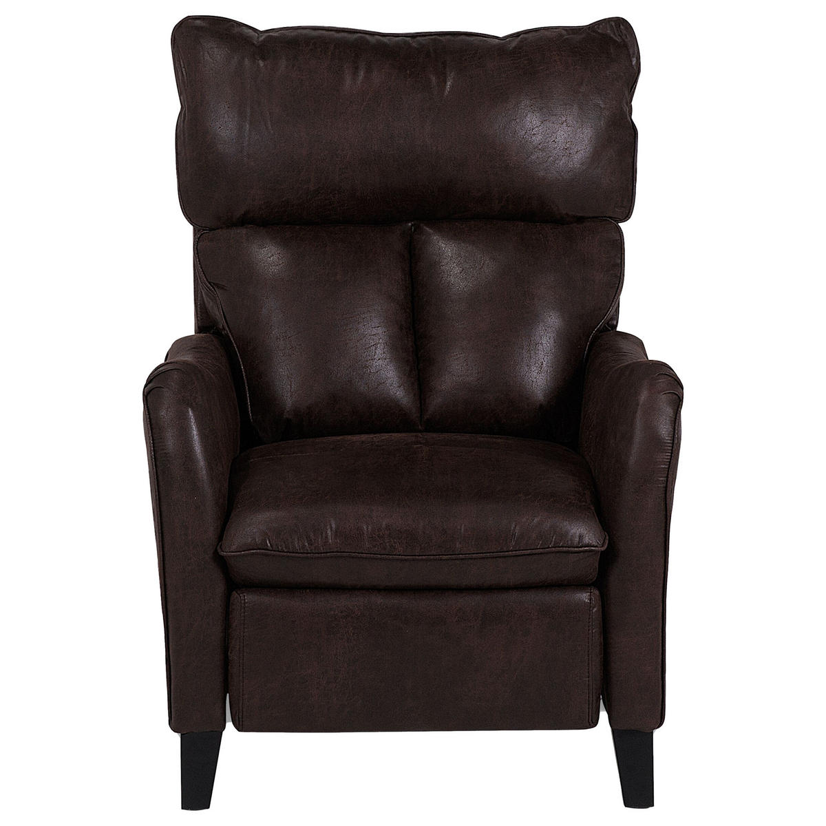SESSEL Kunstleder Braun Royston - Braun, Holz/Textil (68/108/73cm) - Beliani