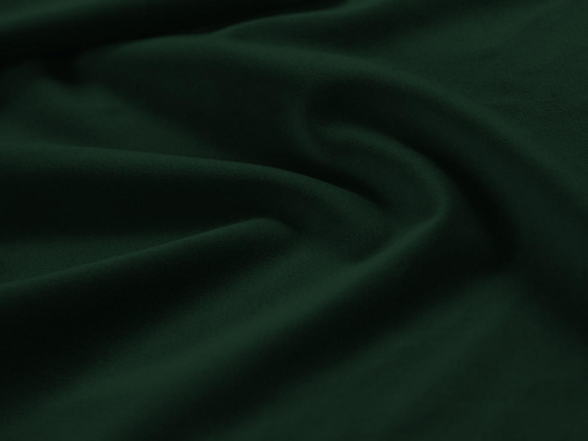 ELEKTRISCHES-ECKSOFA rechts Alyse aus Samt flaschengrün 5 Sitzplätze - Grün, Textil (188/295cm) - Micadoni