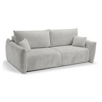 SOFA Hallora - Grau (Tilia 83) - Hellgrau, Holzwerkstoff (240/88/108cm) - Möblo