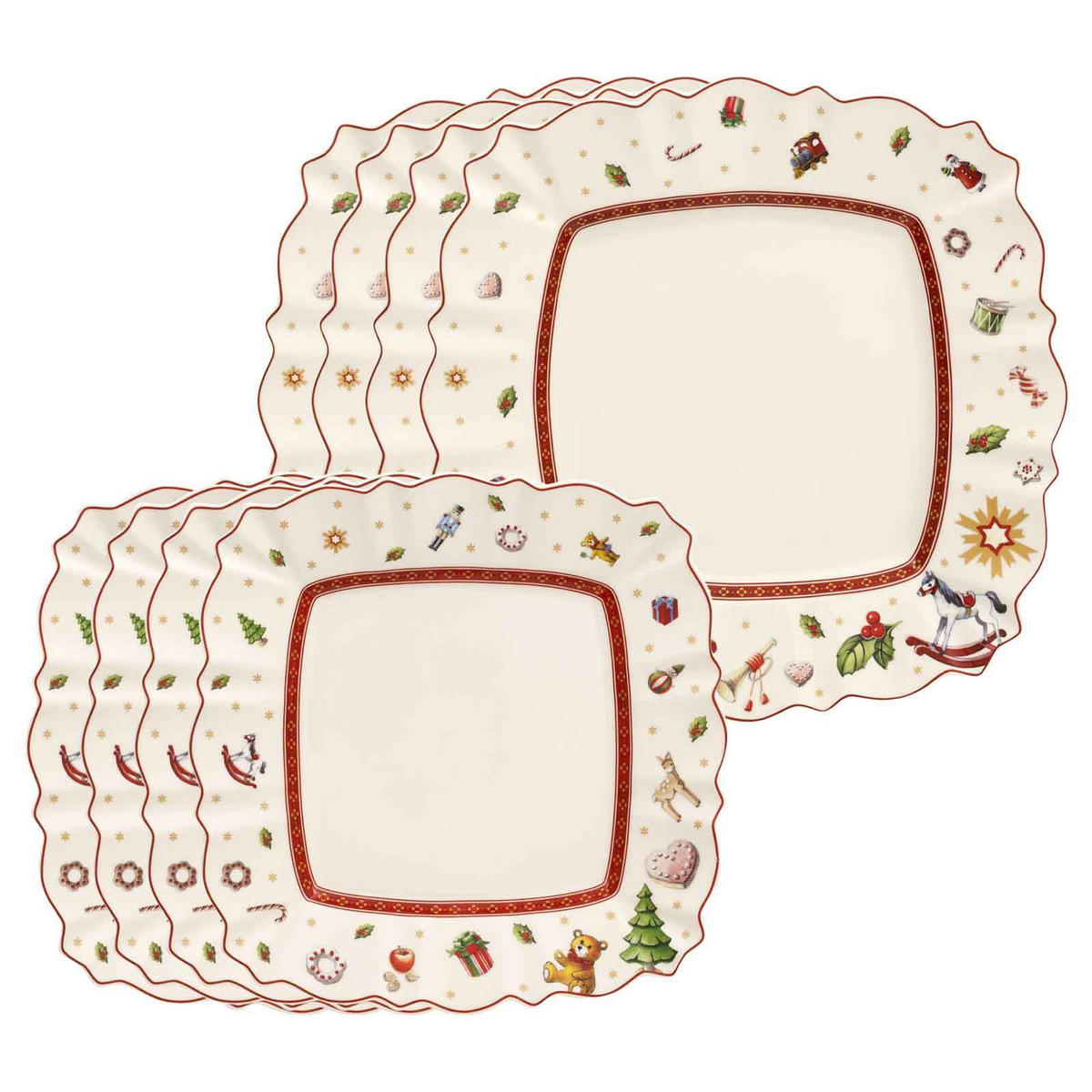 TAFELSERVICE Toy's Delight weiß 8er Set - Weiß, Keramik (1/1/1cm) - Villeroy & Boch