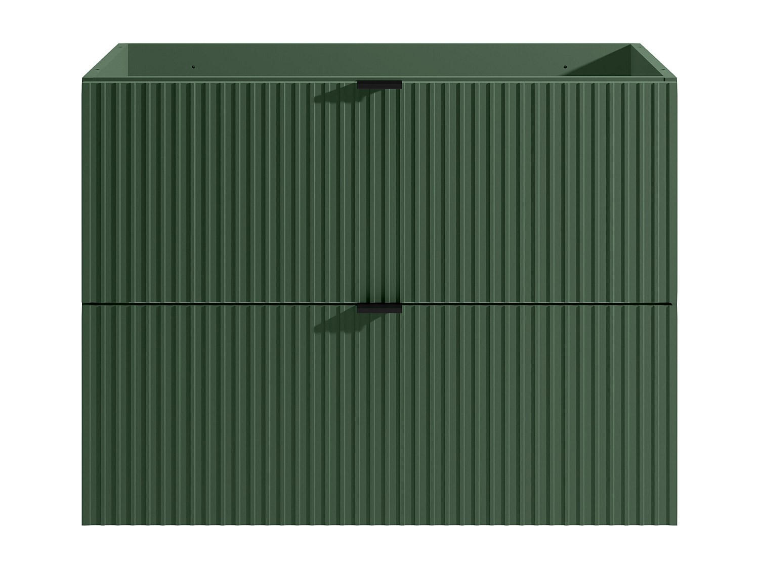 WASCHBECKENUNTERSCHRANK - 80 cm x 47 cm - Holz, Platte - Grün - ZEVINI - Grün, Holz (80/60/47cm) - Vente-Unique