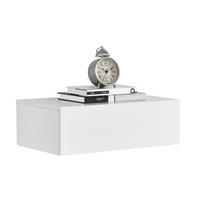 NÁSTĚNNÁ POLICE Oslo - bílá, kompozitní dřevo (46/15/30cm) - [en.casa]