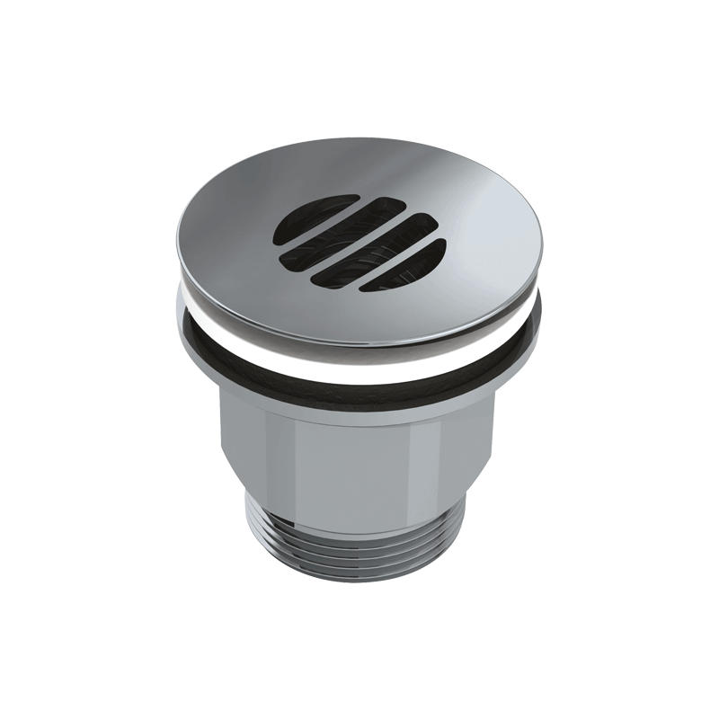 ABLAUFVENTIL HYGIENA gewölbtes Einlaufgitter für Edelstahl-Waschtisch - Chromfarben, Metall (10/6.5/12cm) - Delabie