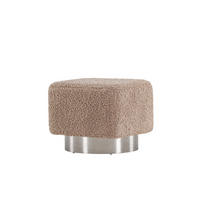 SITZPOUF NEWTON Braun 45x45x38 cm - Braun, Textil (45/38/45cm) - FURNLUX