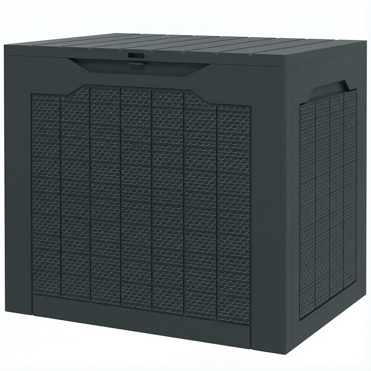 KISSENBOX DE-18685 93 L mit versenkten Griffen Dunkelgrau - Dunkelgrau, Kunststoff (41/50/56cm) - ComfortXL