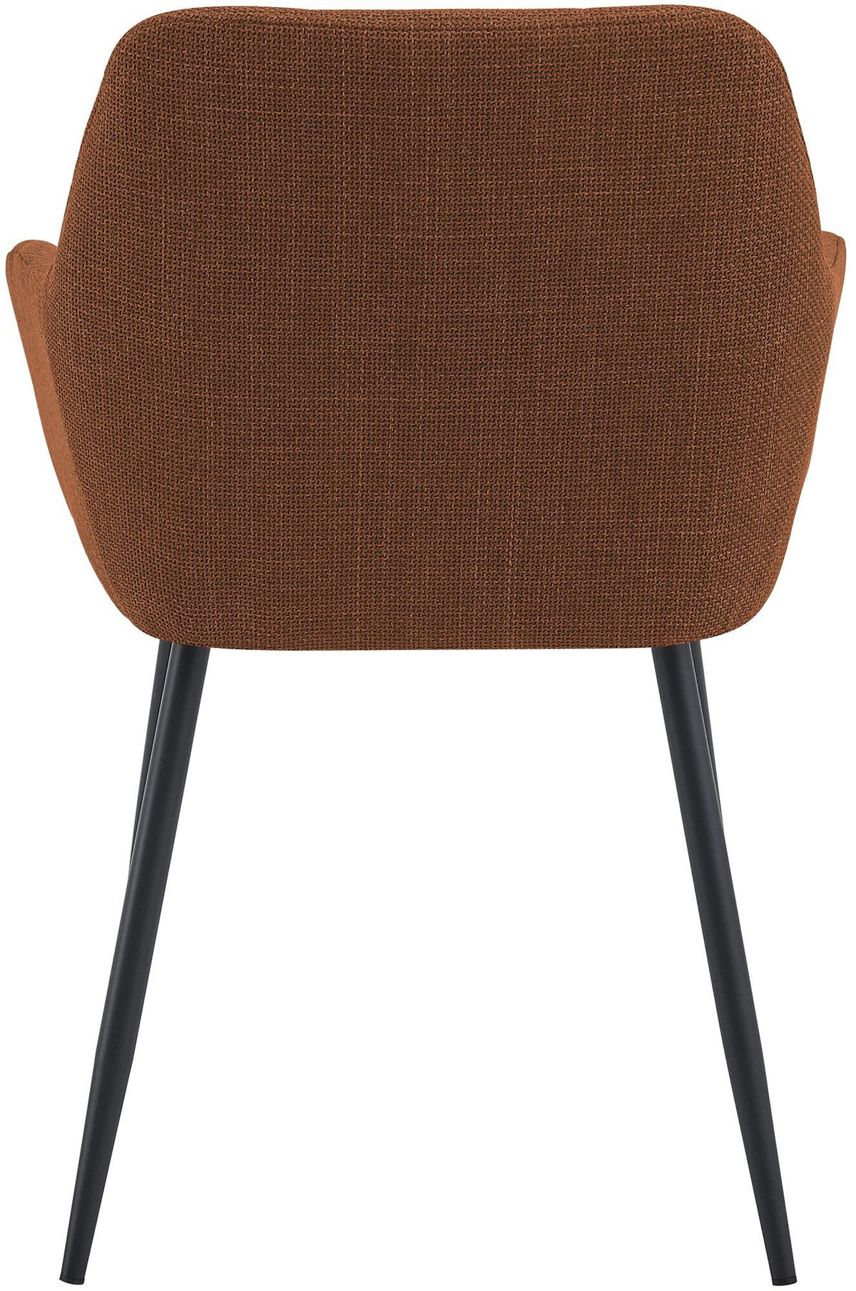 ESSZIMMERSTUHL Stoff Hellbraun - Hellbraun/Schwarz, Textil/Metall (57/85/60cm) - CLP