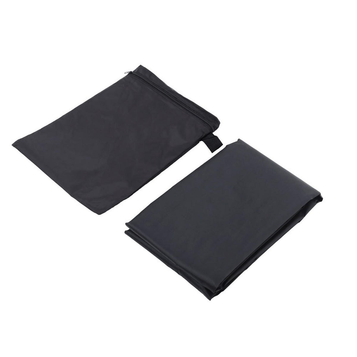 SCHUTZHÜLLE für 2,4 m Ampelschirm aus Oxford-Gewebe mit PVC in Schwarz wasserdicht UV-beständig mit Reißverschluss und Kordelzug 72 × 261 cm - Schwarz, Kunststoff (72/30cm) - Livingandhome