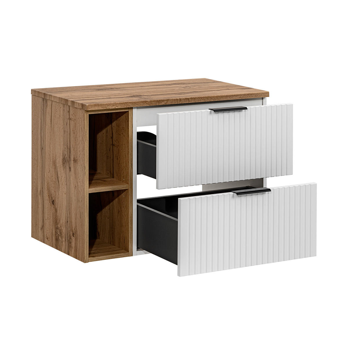 WASCHTISCHUNTERSCHRANK 80.6cm Adriel Weiß - Weiß, Holzwerkstoff (80.6/59/46cm) - Petits-meubles