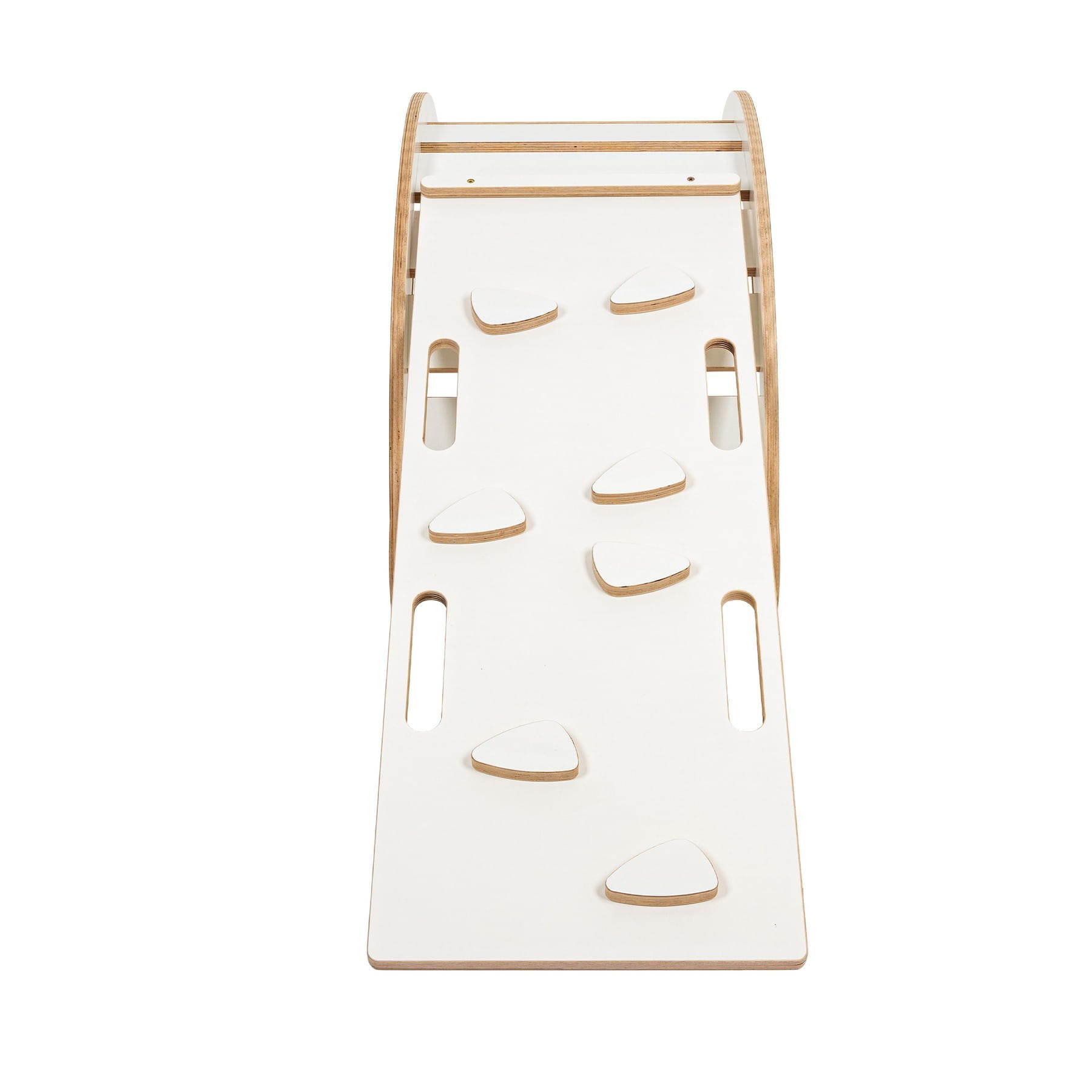 KLETTERBOGEN für Kinder, Weiß - Zwetschgeholzfarben, Holz (75/38/39cm) - MeowBaby